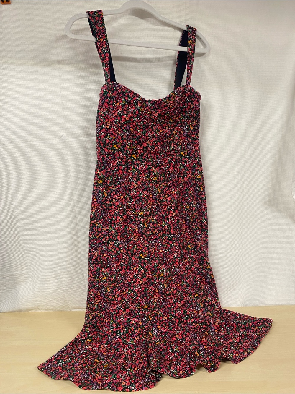 Hutch Floral Midi Dress with Pink, Yellow, Black
